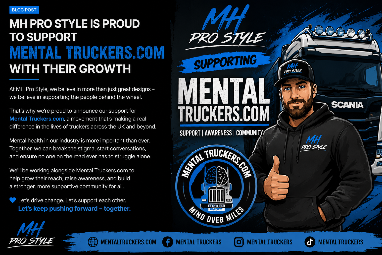 MH Pro Style is Proud to Support Mental Truckers