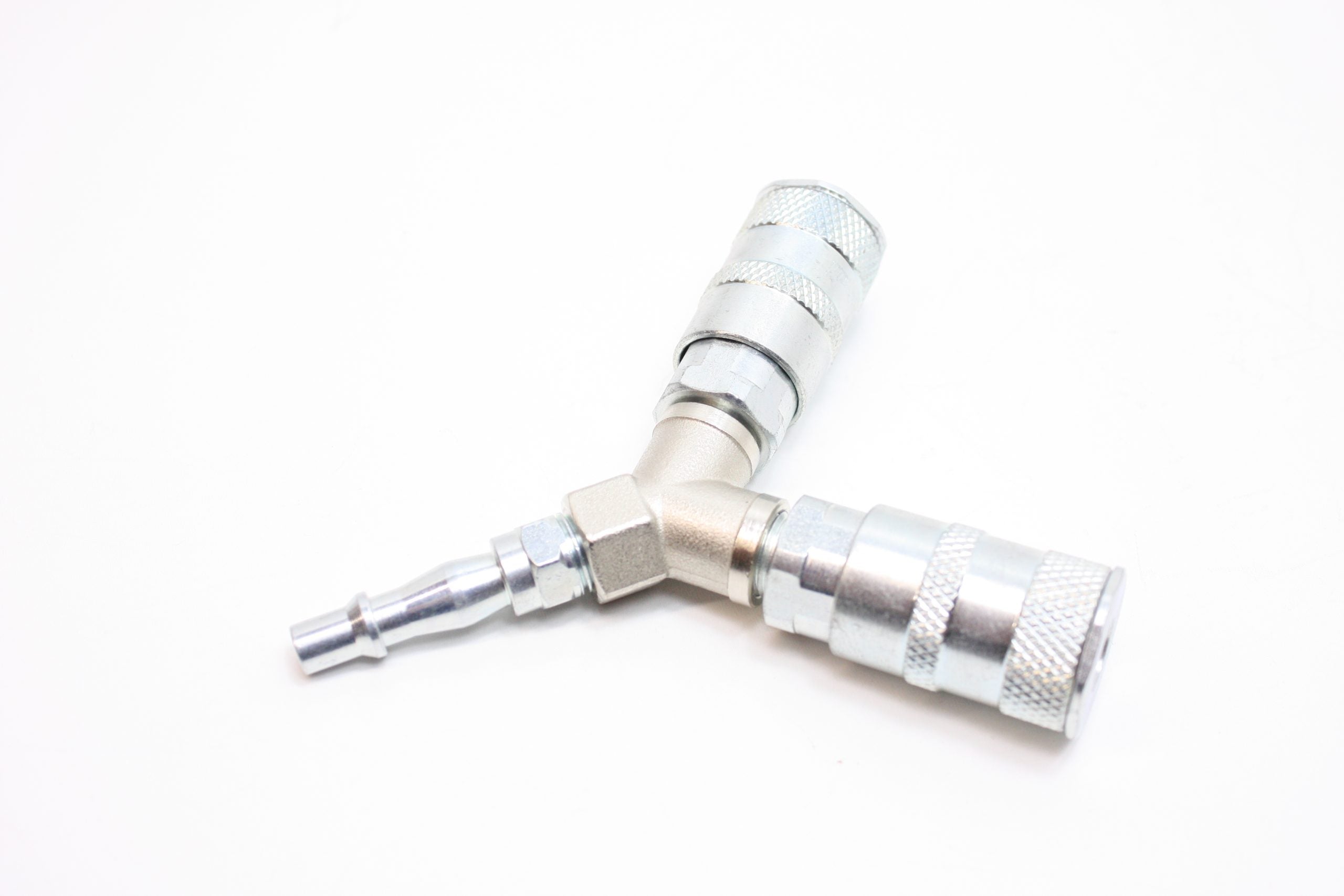 Commercial Recovery / Workshop – Twin coupling Y piece splitter adaptor 1/4