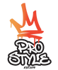A stylized graffiti-style logo featuring a dripping orange-to-red high-heel graphic above the words 'PRO STYLE' in bold white bubble letters with black outlines, plus 'EST.2019' below, on a plain white background.